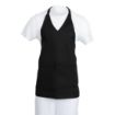 Picture of Whites V Neck Service Apron Black