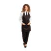 Picture of Whites V Neck Service Apron Black