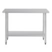 Picture of Nisbets Essentials Self Assembly Stainless Steel Table 1200 x 600mm