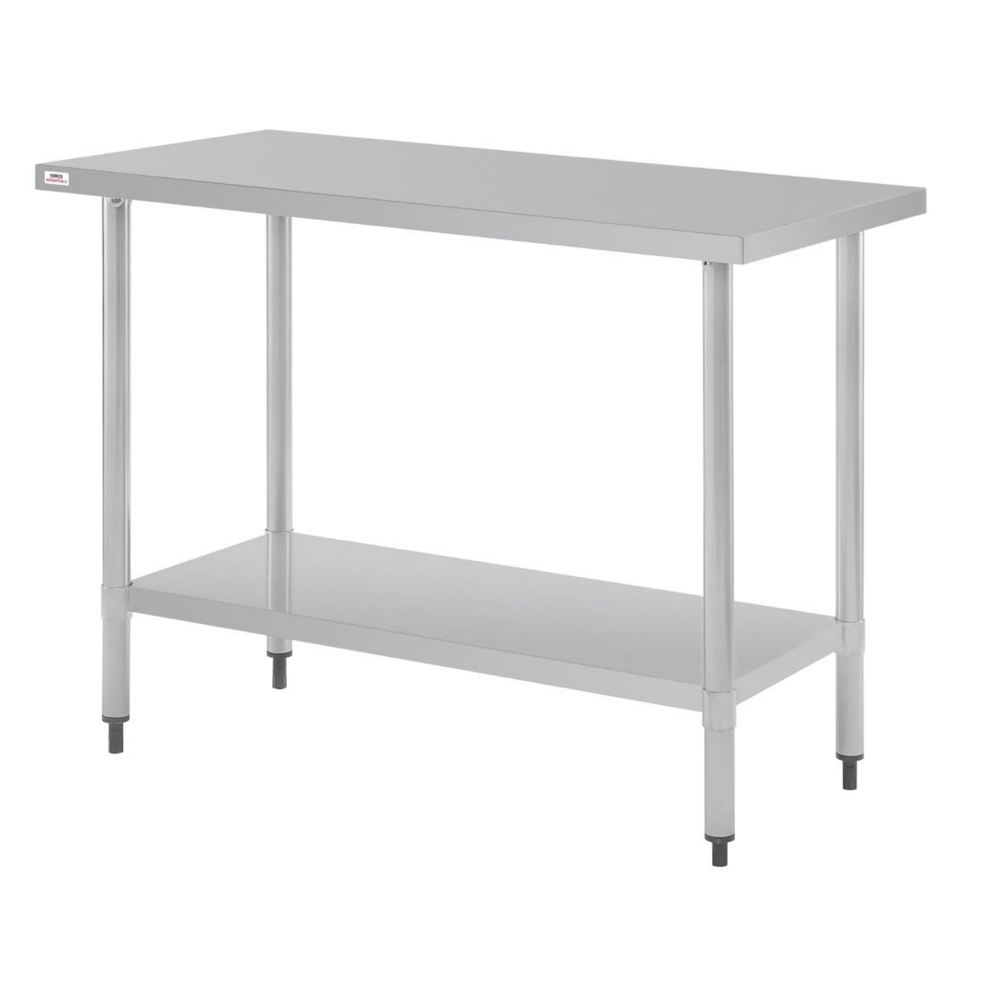 Picture of Nisbets Essentials Self Assembly Stainless Steel Table 1200 x 600mm