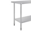Picture of Nisbets Essentials Self Assembly Stainless Steel Table 1200 x 600mm