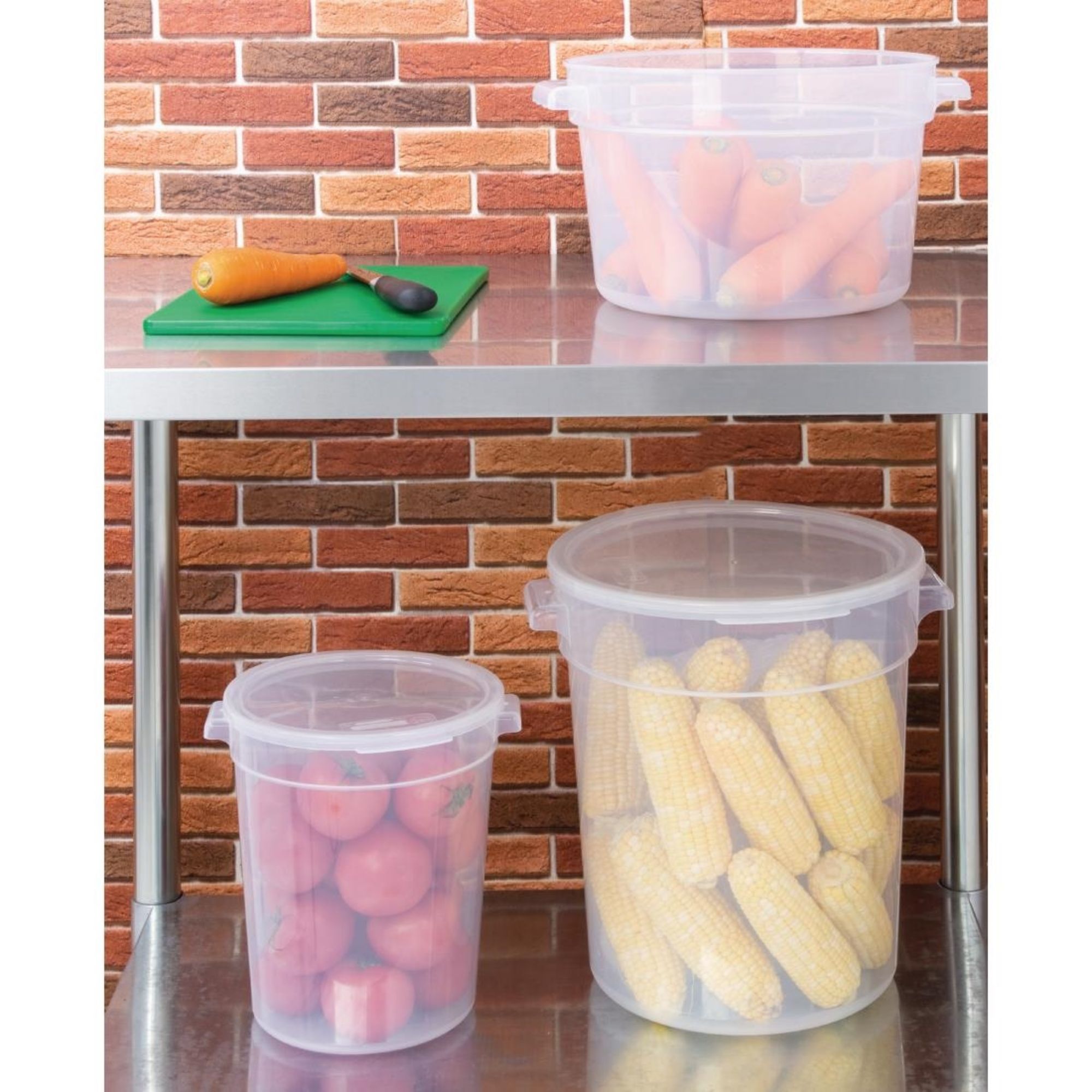 Picture of Vogue Polypropylene Round Food Storage Container 10Ltr