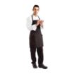 Picture of Chef Works Two Patch Pocket Bib Apron Black