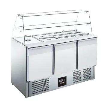 Picture of BLIZZARD Compact Triple Door Prep Station With Display Case BPD3