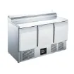 Picture of BLIZZARD Compact Triple Door Counter Refrigerator With Raised Collar BCC3EN