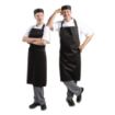 Picture of Whites Bib Apron Polycotton Black
