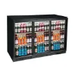 Picture of BLIZZARD Triple Hinged Glass Door Bottle Cooler Black BAR3