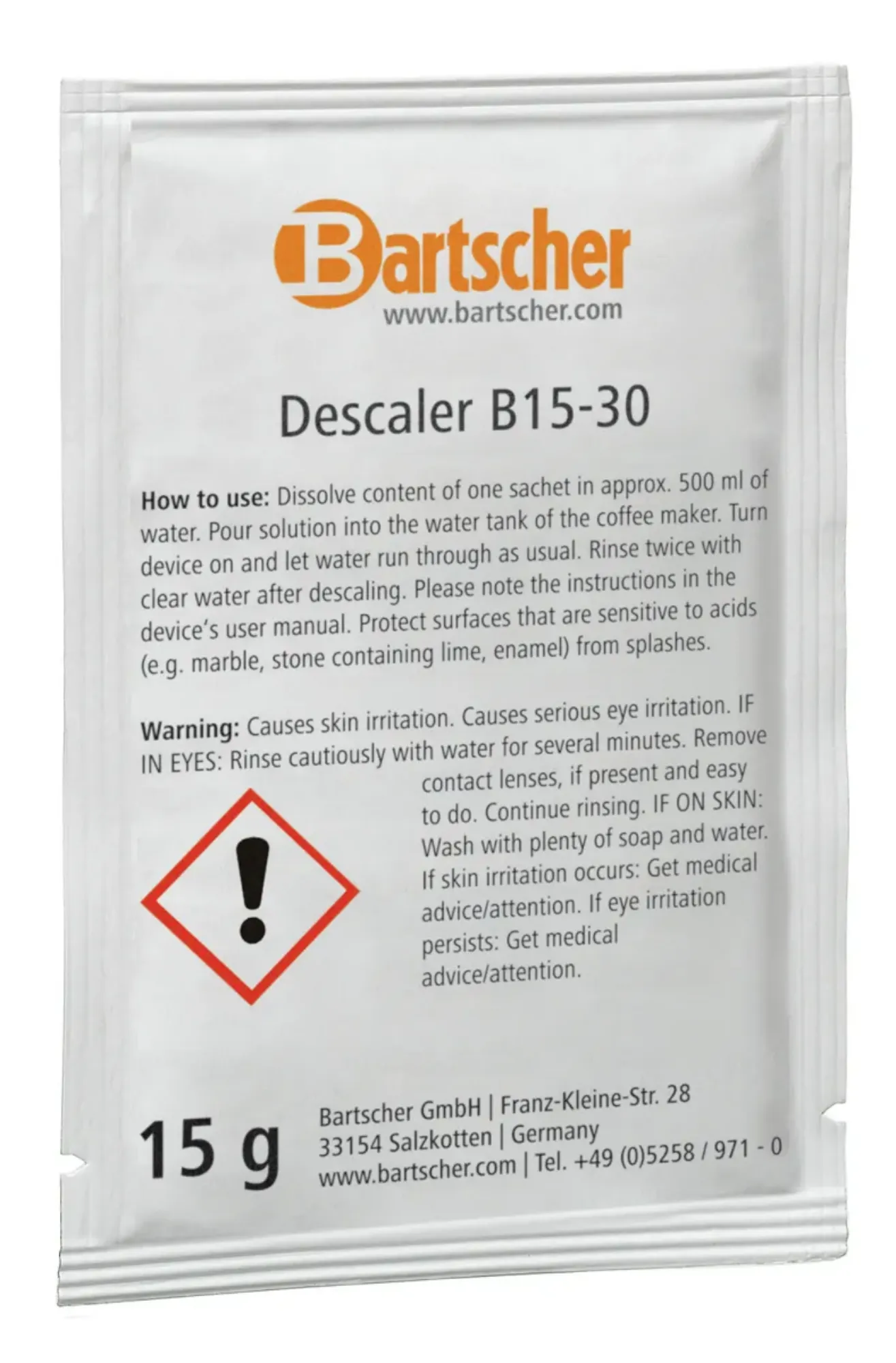 Picture of Bartscher Descaler B15-30