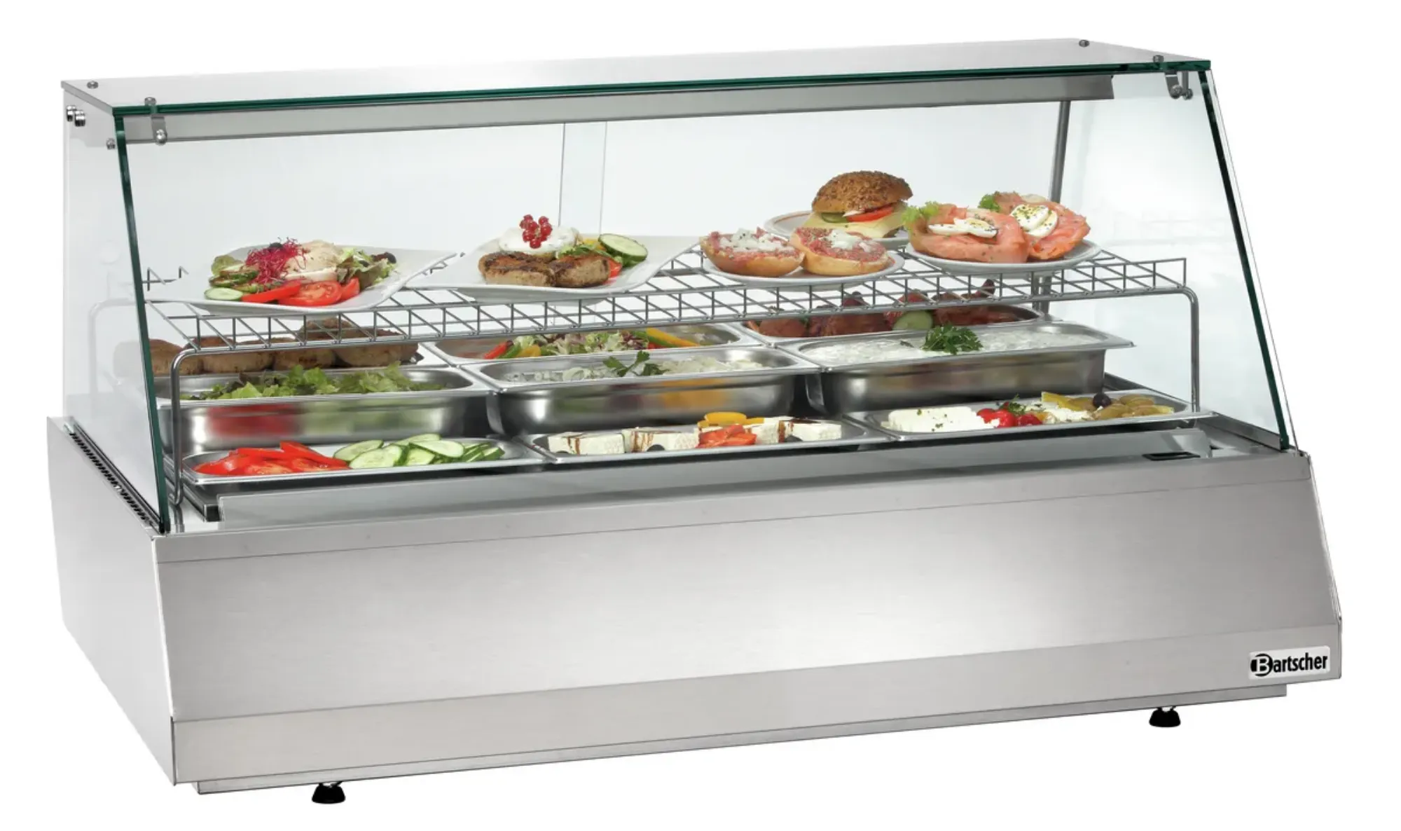 Picture of Bartscher Refr. display 3/1 GN, straight glass