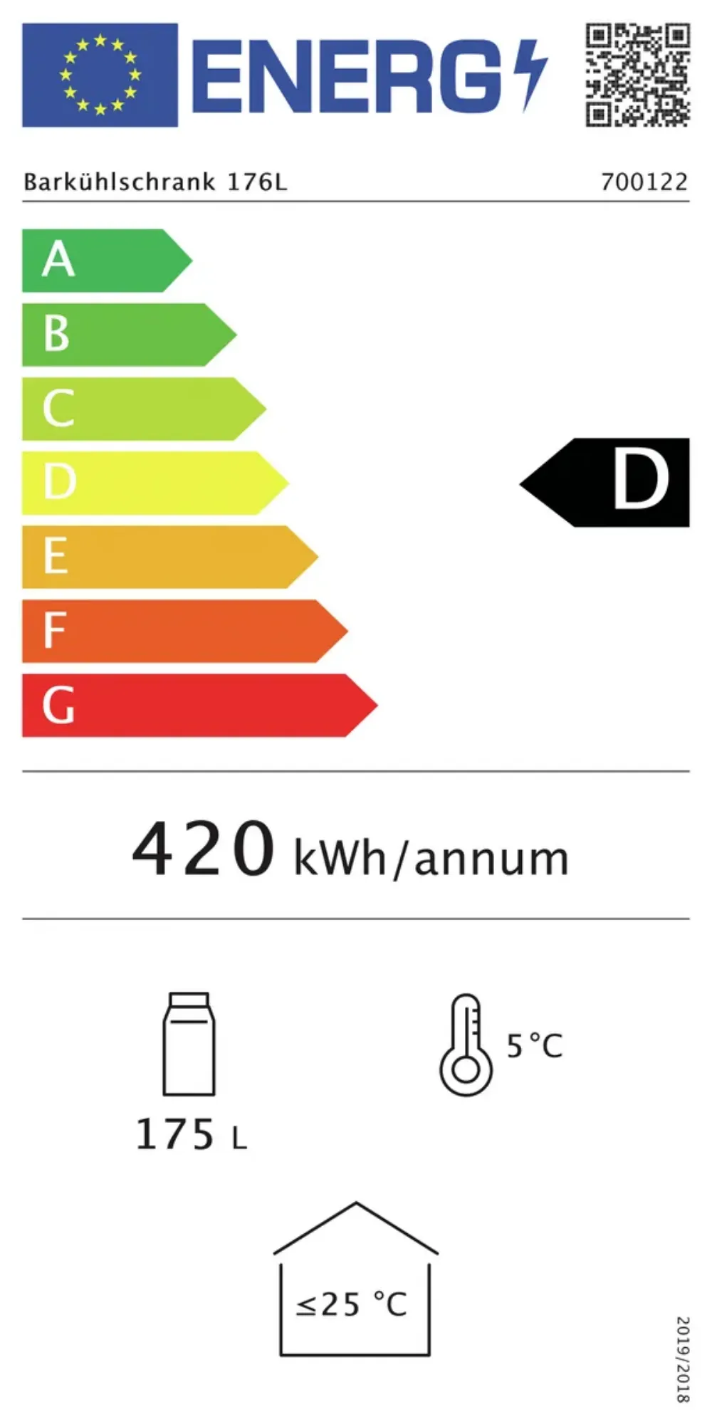 Picture of Bartscher Bar refrigerator 176L