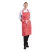 Picture of Whites Bib Apron Red And White Stripe