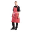 Picture of Whites Bib Apron Red And White Stripe