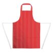 Picture of Whites Bib Apron Red And White Stripe