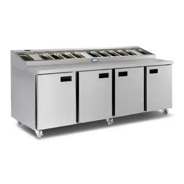 Picture of Foster FPS4HR/15-246 Refrigerated Stainless Steel Prep Counter, 570 Litres