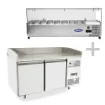 Picture of Atosa EPF3495GR + VRX1500/330 2 Door Granite Top Pizza Counter Fridge with VRX Unit & GN Pans, 250 Litres