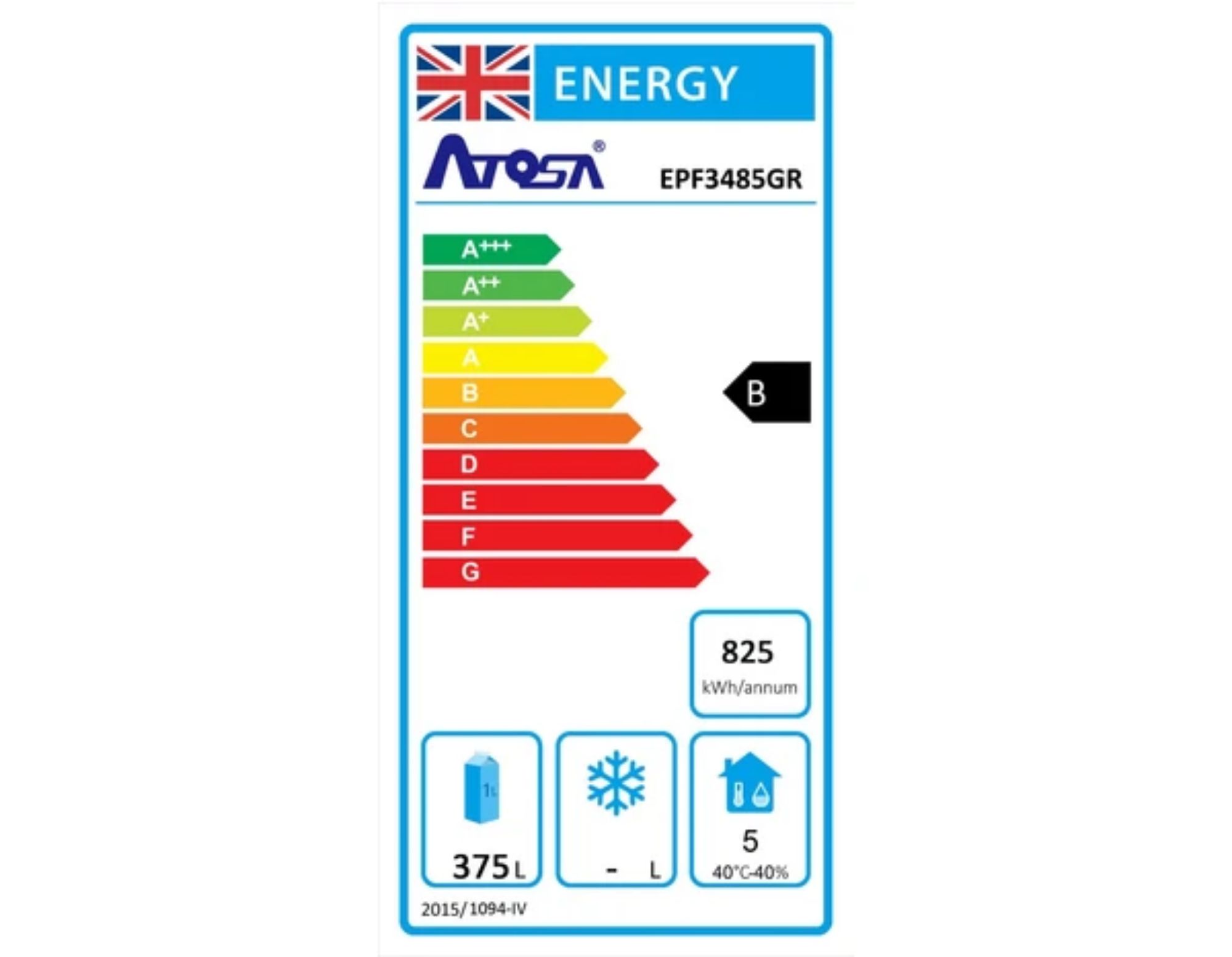 Picture of Atosa EPF3485GR + VRX2000/330 3 Door Pizza Counter Fridge with VRX Unit & GN Pans, 375 Litres