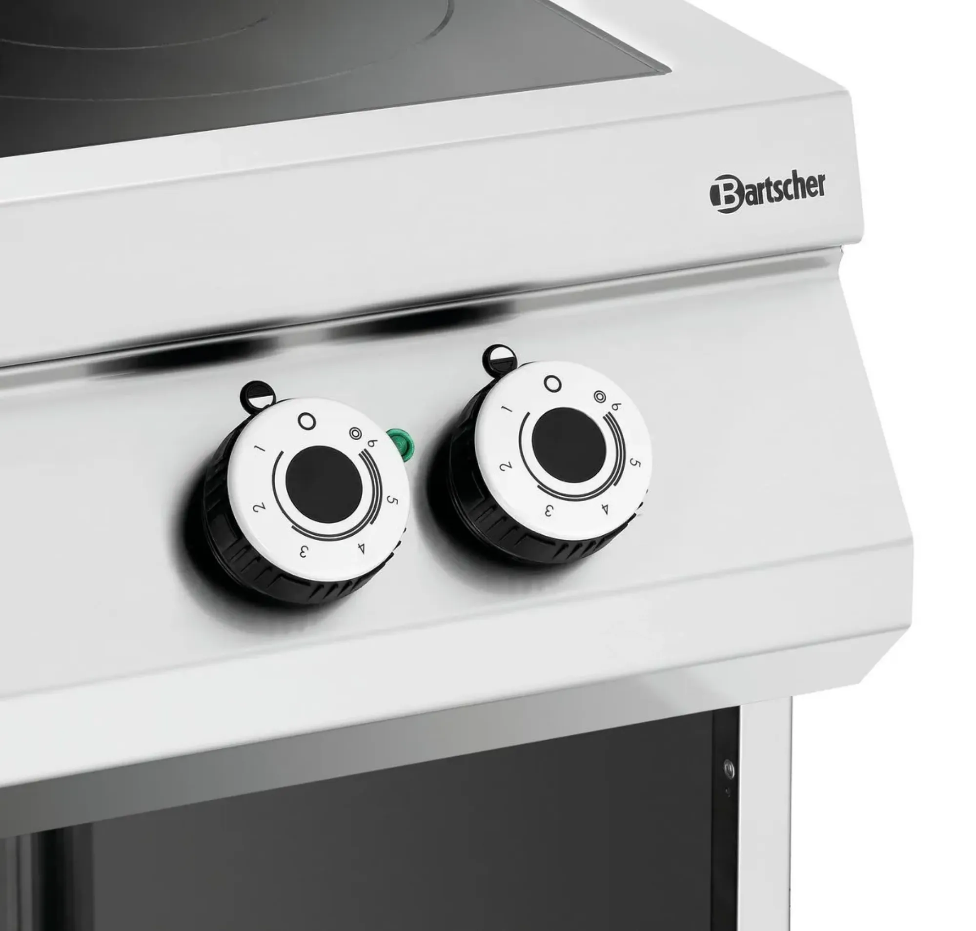 Picture of Bartscher Ceramic glass stove, 2 HTzon., OBU