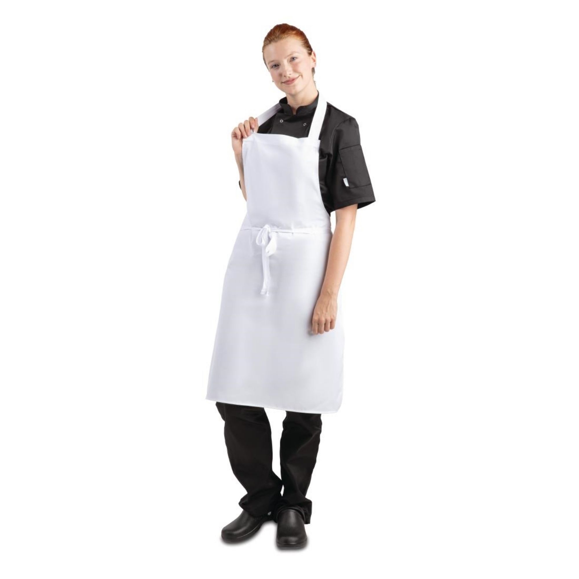Picture of Whites Bib Apron Polycotton White
