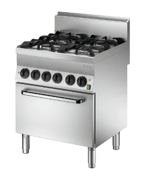 Picture of Bartscher Gas stove 650, W700, 4BR, elO Freestanding