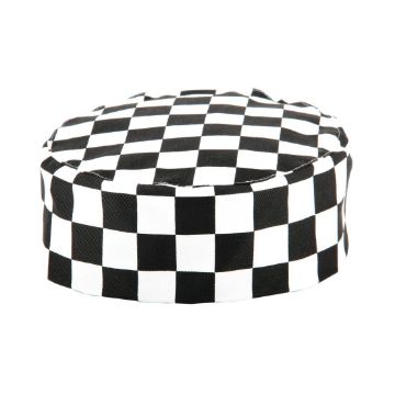 Picture of Whites Chefs Skull Cap Big Black and White Check
