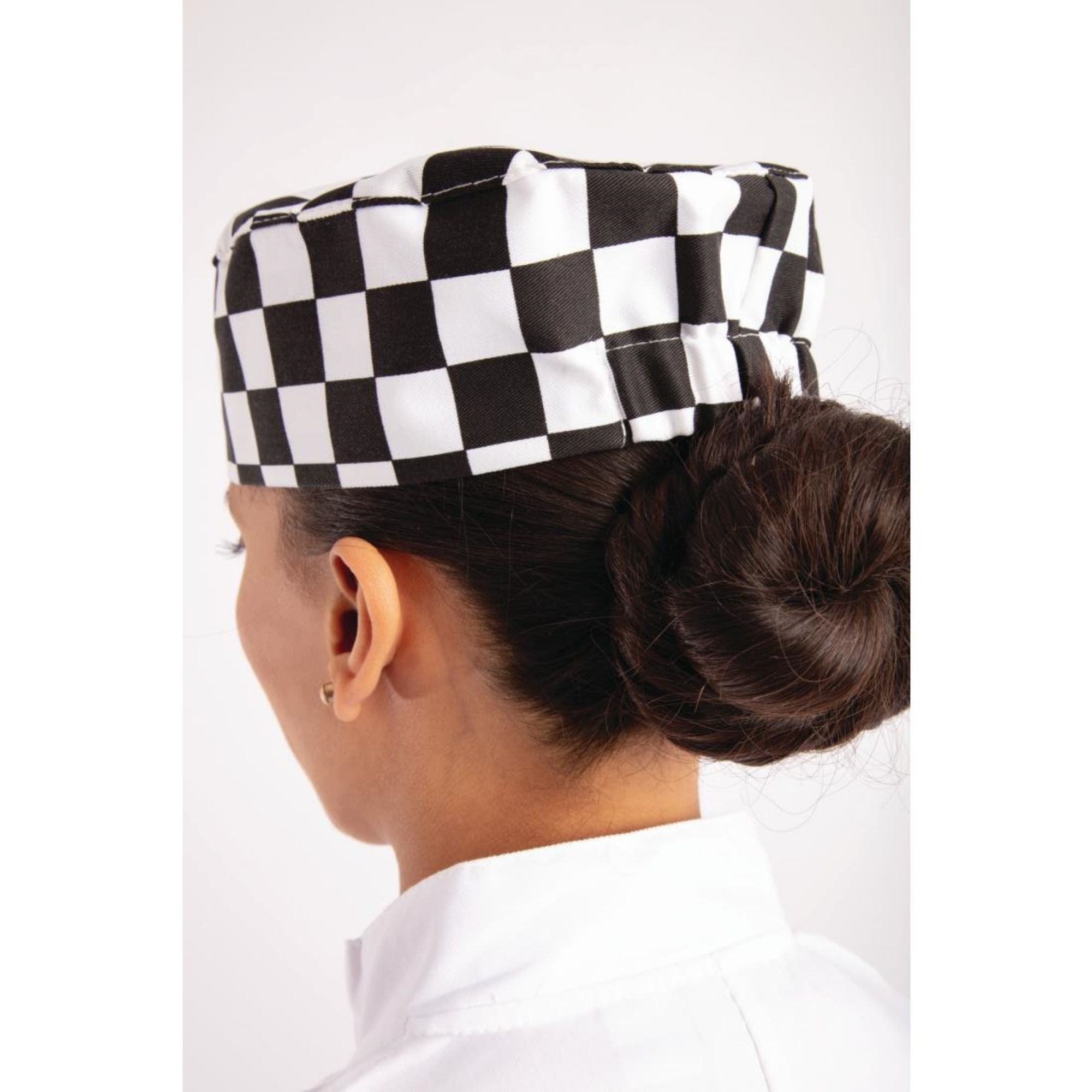 Picture of Whites Chefs Skull Cap Big Black and White Check