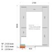 Picture of Tefcold CRPF2130 Coldroom (Cooling) H2200 x W2100 x D3000