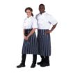 Picture of Whites Butchers Waist Apron Blue and White Stripe