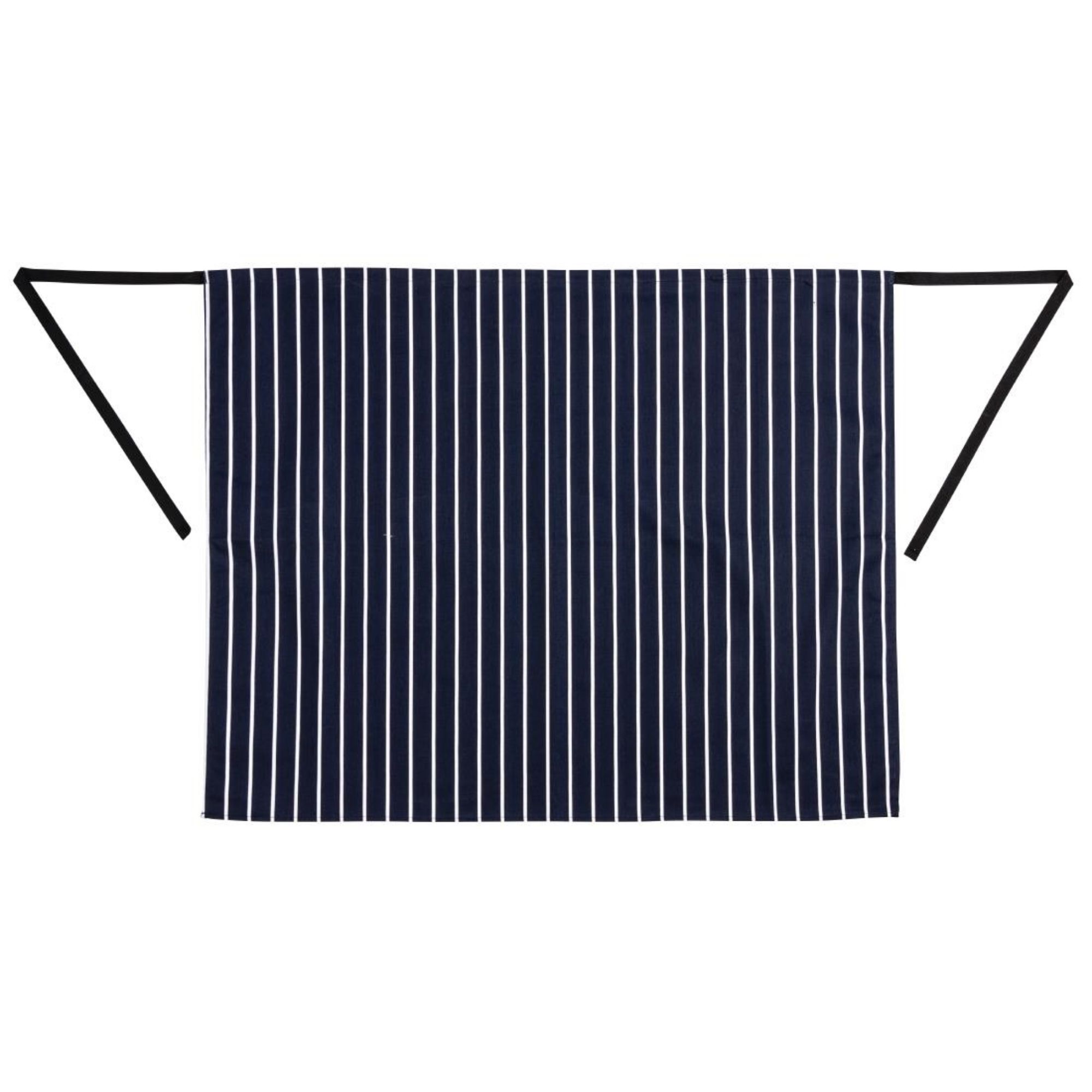 Picture of Whites Butchers Waist Apron Blue and White Stripe