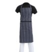 Picture of Whites Butchers Apron Navy Stripe Extra Large