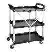 Picture of Vogue 3 Tier PP Folding Trolley Black
