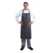 Picture of Whites Butchers Apron Navy Stripe Extra Large