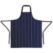 Picture of Whites Butchers Apron Navy Stripe Extra Large