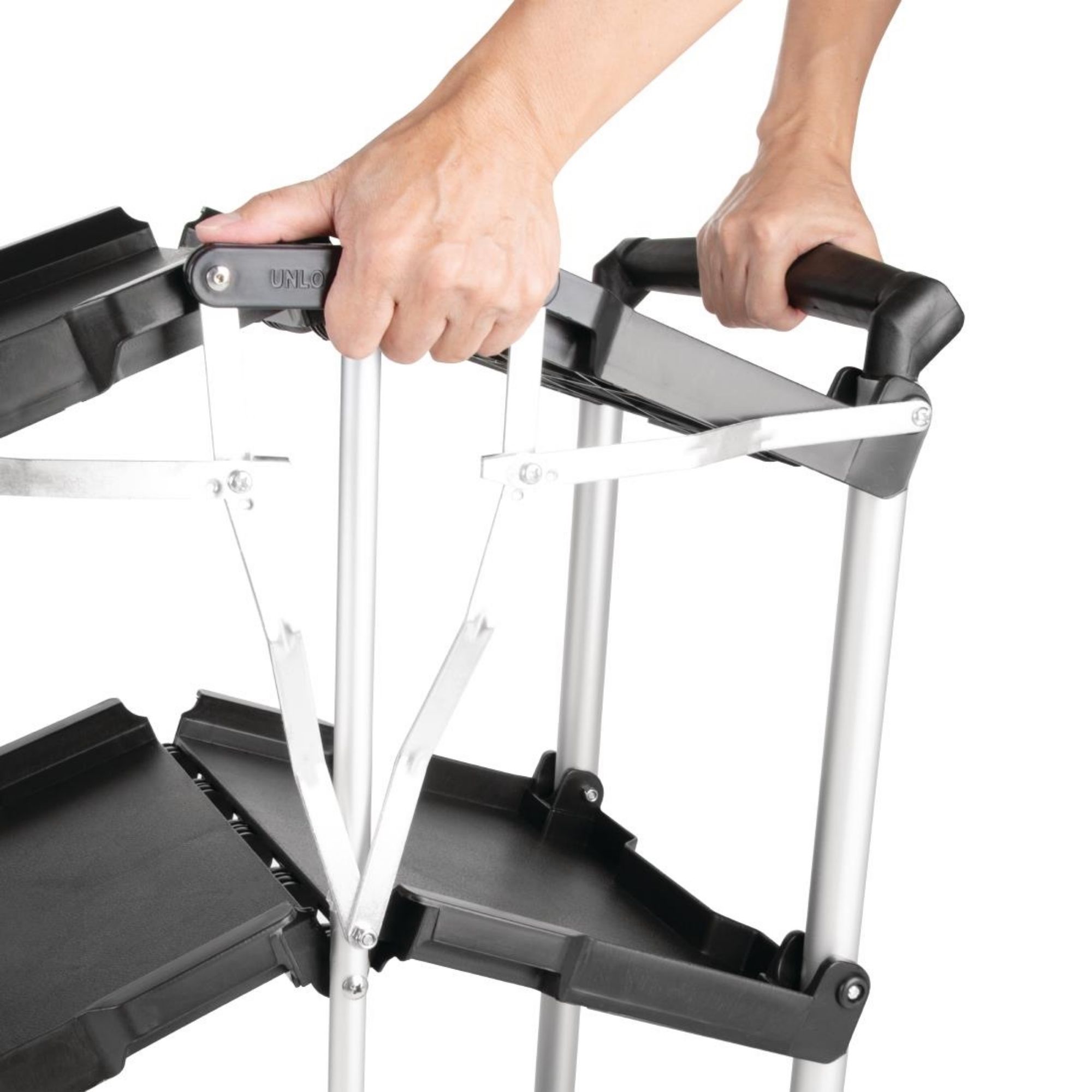 Picture of Vogue 3 Tier PP Folding Trolley Black