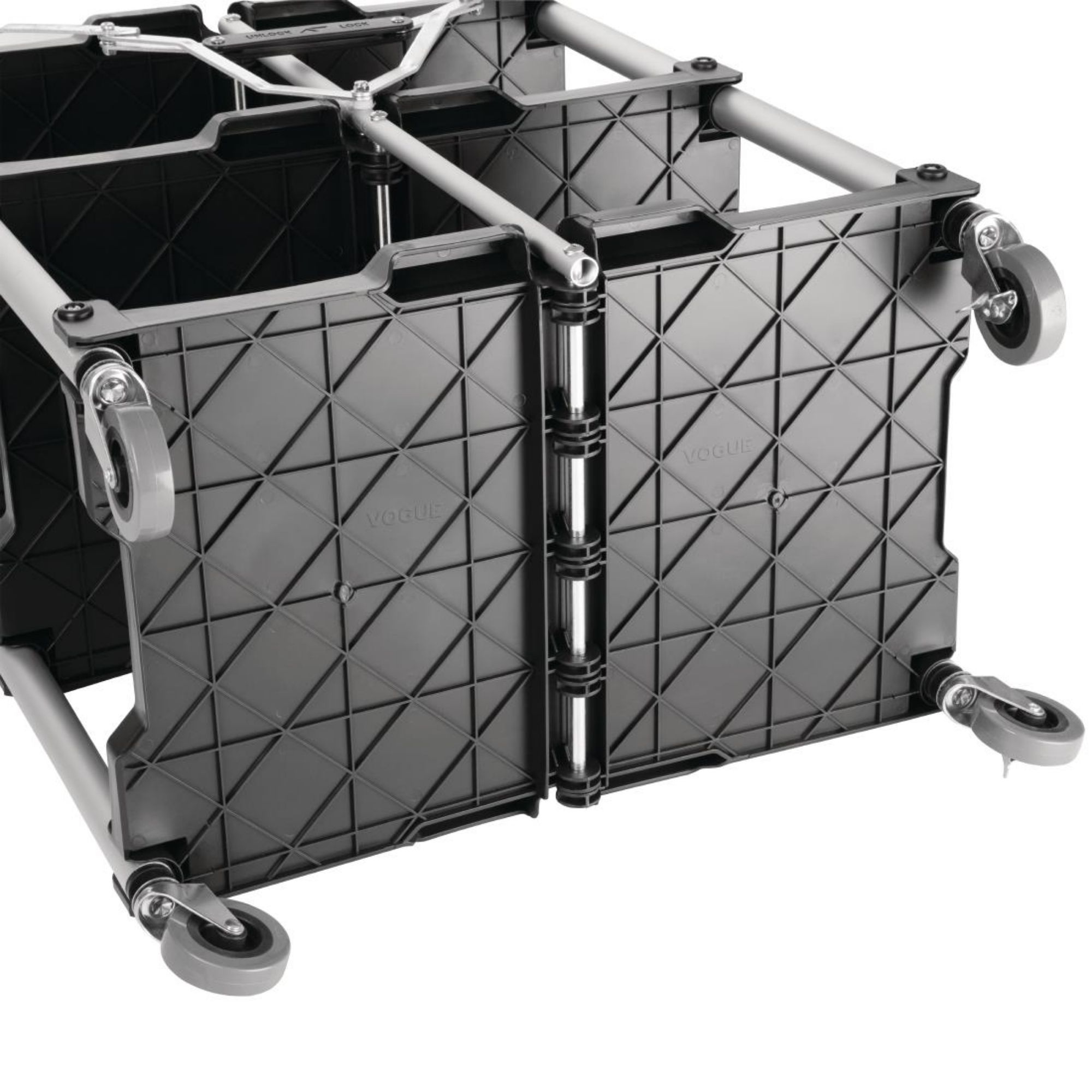 Picture of Vogue 3 Tier PP Folding Trolley Black