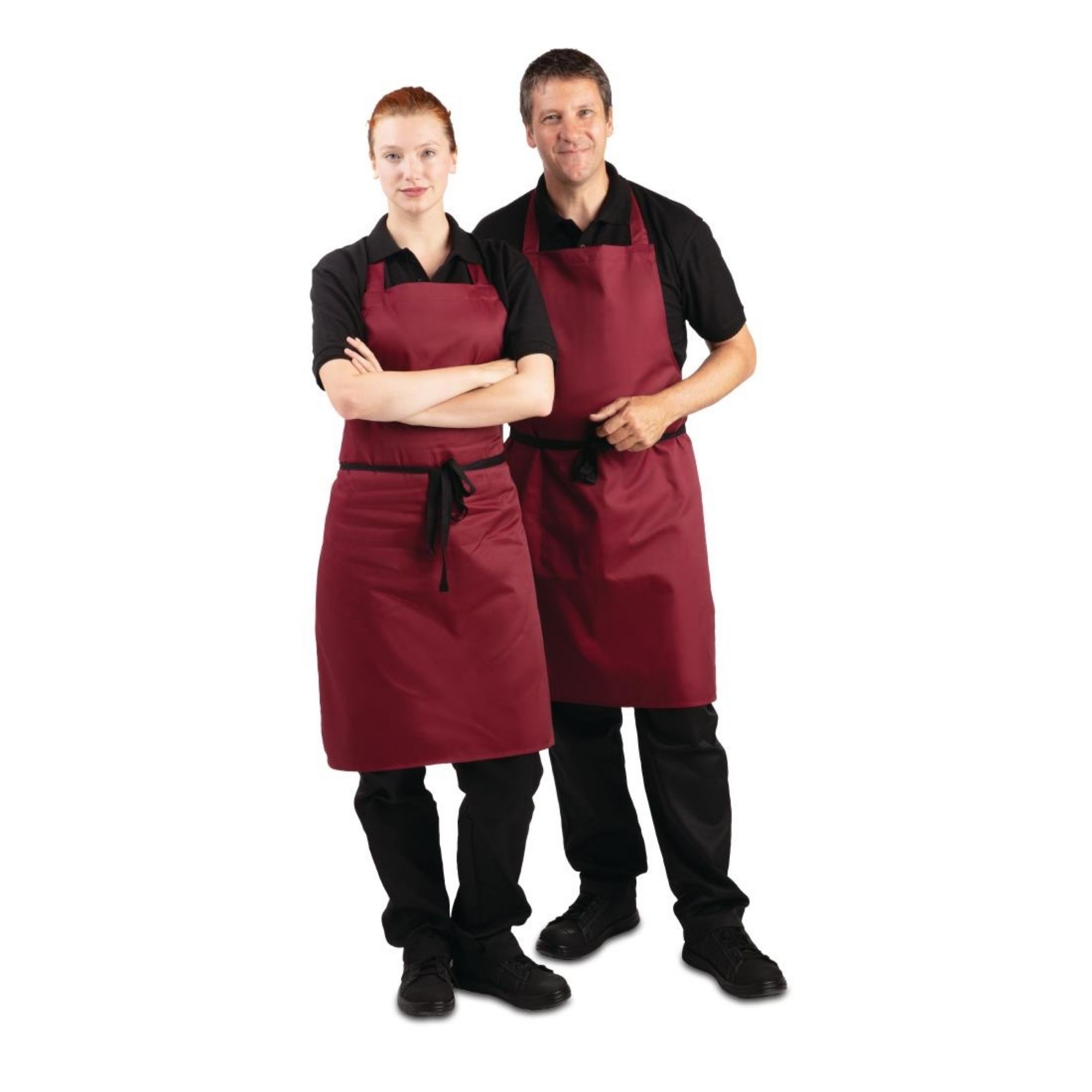 Picture of Whites Bib Apron Burgundy