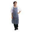 Picture of Whites Water Resistant Bib Apron Blue and White