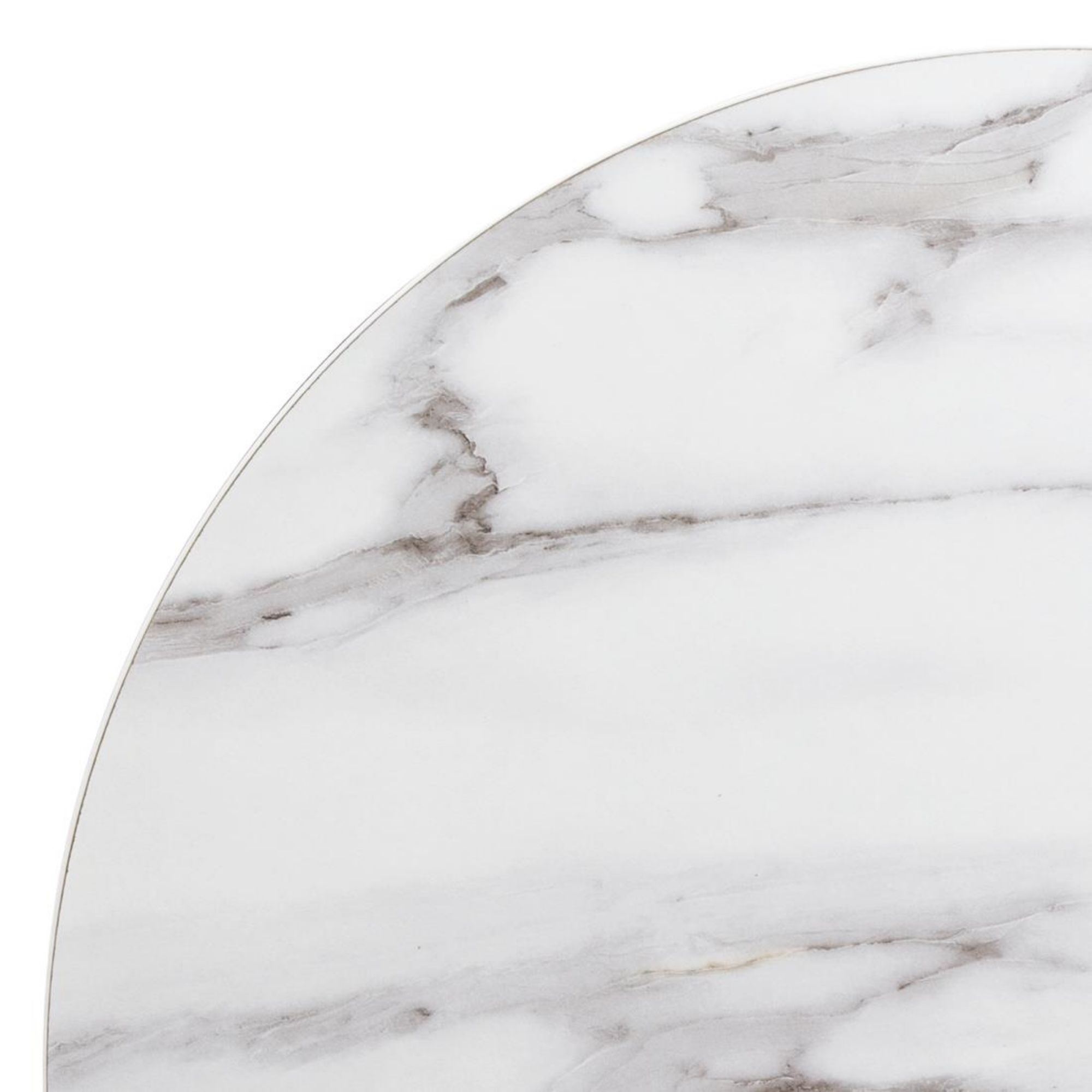 Picture of Bolero Pre-drilled Round Table Top Marble Effect 600mm