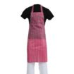 Picture of Whites Water Resistant Bib Apron Red And White Stripe