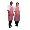 Picture of Whites Water Resistant Bib Apron Red And White Stripe