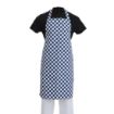 Picture of Whites Bib Apron Blue And White Check