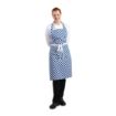 Picture of Whites Bib Apron Blue And White Check