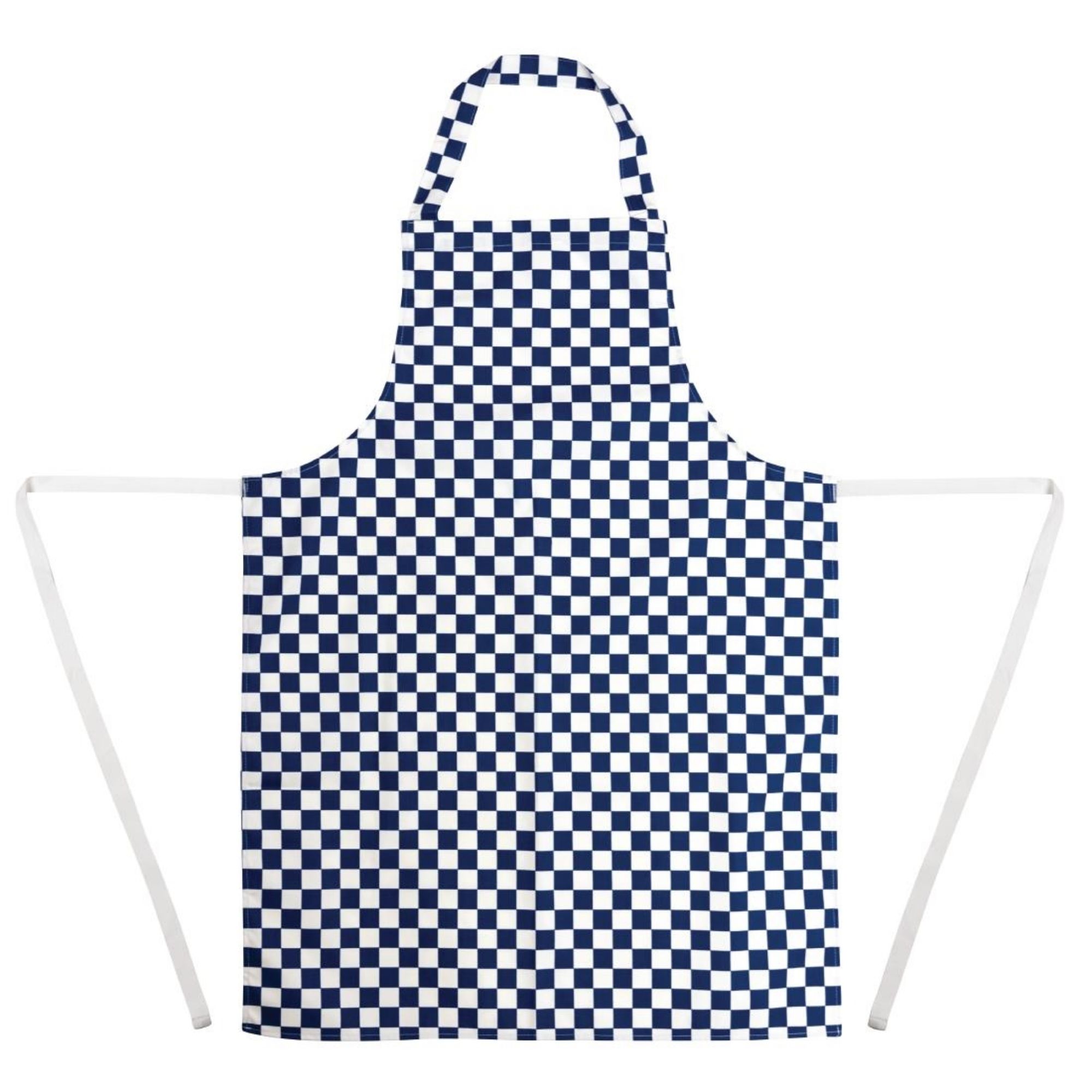 Picture of Whites Bib Apron Blue And White Check