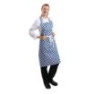 Picture of Whites Bib Apron Blue And White Check