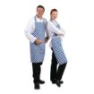 Picture of Whites Bib Apron Blue And White Check