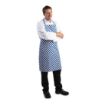 Picture of Whites Bib Apron Blue And White Check