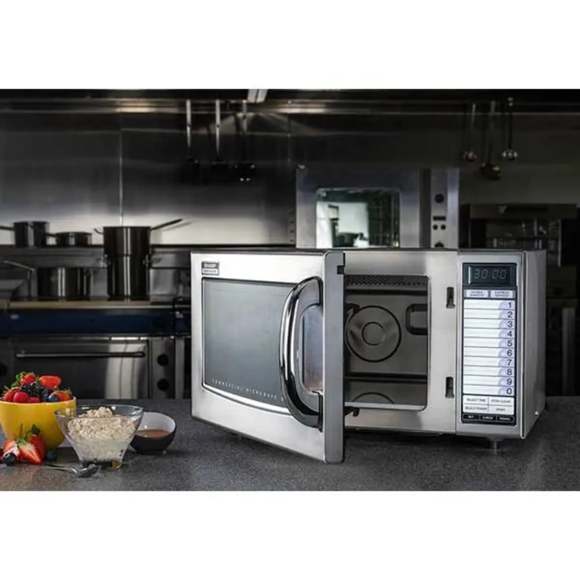 Picture of Sharp R21AT 1000 Watt Medium Duty Commercial Microwave, 1000W