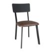 Picture of Bolero Metal & PU Side Chairs Vintage Mocha (Pack 4)