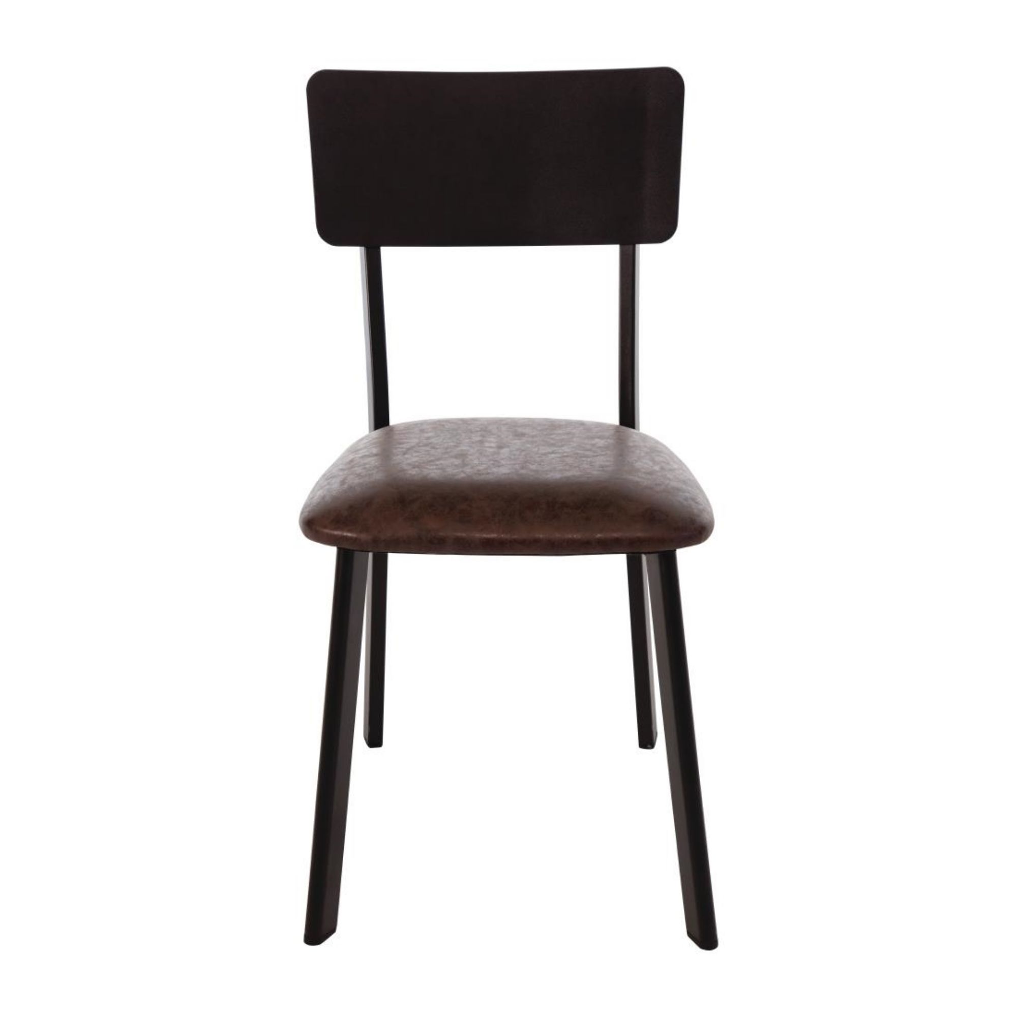 Picture of Bolero Metal & PU Side Chairs Vintage Mocha (Pack 4)