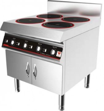 Picture of Chefsrange GXIH4-3B 80 Line Floorstanding 4 Ring Induction Hob - 4 X 3.0Kw Power