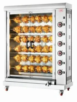 Picture of CB E36PB-S6 - Low Height - 6 Spit 36 Bird Electric Chicken Rotisserie